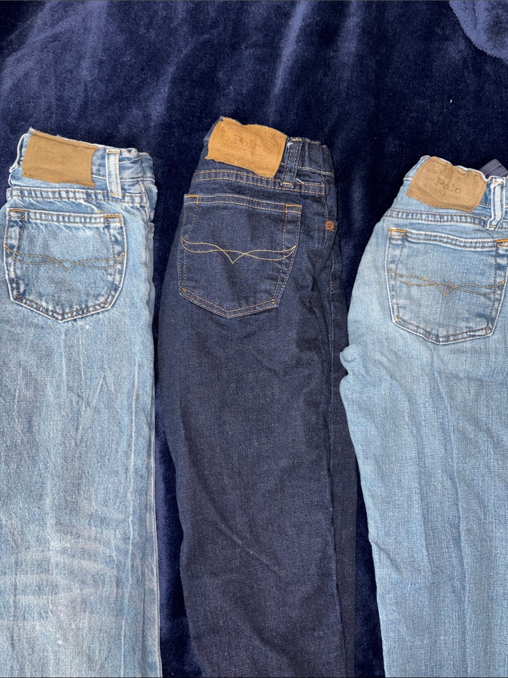 Boys Polo Ralph Lauren Dark Blue Denim Jeans - Classic Straight Fit